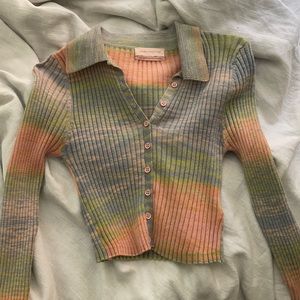 Urban outfitters crop top long sleeve